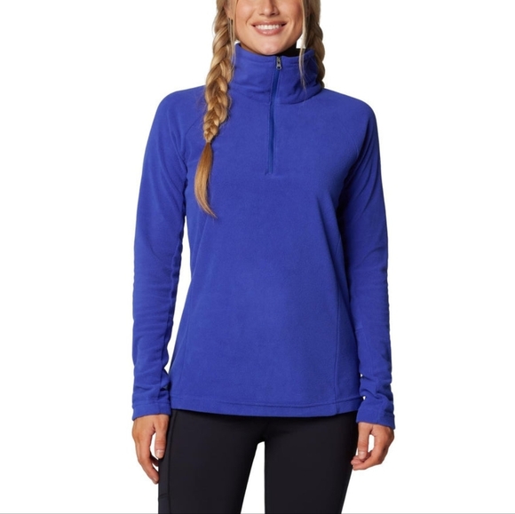 Columbia Tops - Columbia Sportswear Clematis Blue Glacier 1/2 Zip Fleece Pullover Size Small